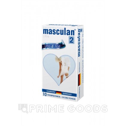Презервативы Masculan, ultra 2, особо тонкие, 19 см, 5,3 см, 10 шт. ( Ultra Fine № 10) от sex shop primegoods