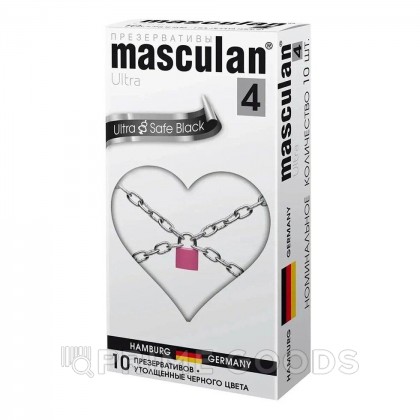 Презервативы Masculan ultra 4 ультрапрочные 10 шт. (Ultra Safe Black № 10) от sex shop primegoods