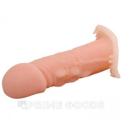 Реалистичная насадка на пенис Wolftooth sleeve (светлая) от sex shop primegoods фото 6