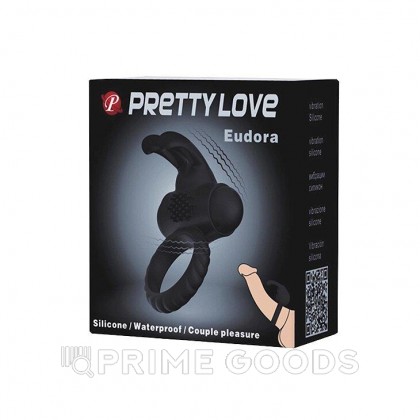 Эрекционное кольцо с вибрацией и доп. стимуляцией Eudora от sex shop primegoods