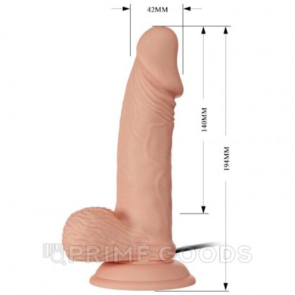 Реалистичный фаллоимитатор с вибрацией Beautiful Zebulon (14×4,2 см) от sex shop primegoods фото 6