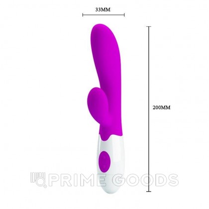 Вибратор с клиторальным стимулятором Alvis (20*3,3 см.) от sex shop primegoods фото 4