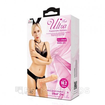 Страпон с вибрацией и пультом управления Ultra Passionate Harness (18×5 см) от sex shop primegoods фото 7
