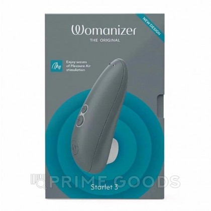 Бесконтактный клиторальный стимулятор Womanizer Starlet 3 серый от sex shop primegoods фото 7