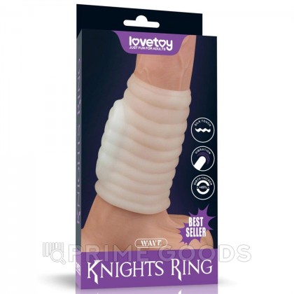 Насадка на пенис с вибрацией Wave Knights Ring  (10*3,7) от sex shop primegoods
