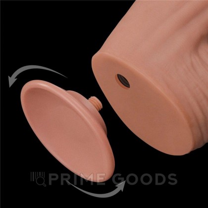 Фаллоимитатор с мошонкой Sliding Skin с двойным покрытием (31 см) от sex shop primegoods фото 4