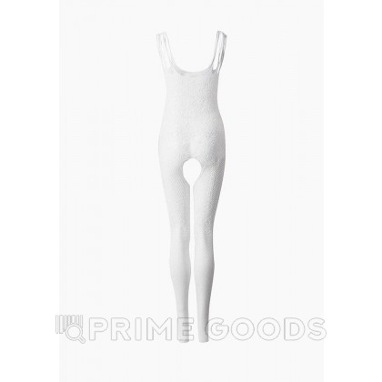 Боди-комбинезон белый с имитацией подвязок (Impulse) (S-L) от sex shop primegoods фото 6