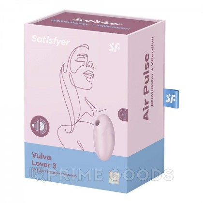 Вакуумный стимулятор клитора Satisfyer Vulva Lover 3 розовый от sex shop primegoods фото 2