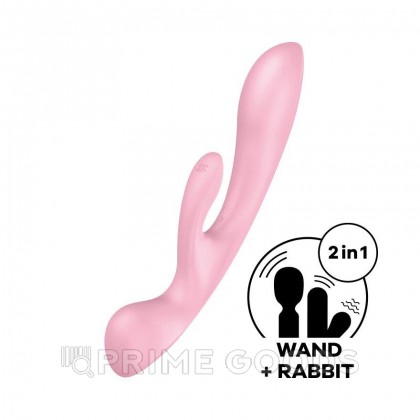 Вибратор-кролик Satisfyer Triple Oh розовый от sex shop primegoods