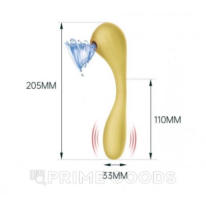 Вакуумный вагинально-клиторальный стимулятор Bobi Yellow от Magic Motion от sex shop primegoods фото 7