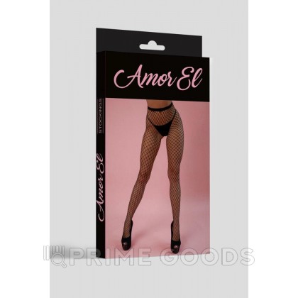 Колготки в мелкую сеточку с доступом Amor EL (S/L) от sex shop primegoods фото 3