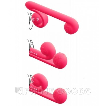 Вибромассажер для двойной стимуляции Snail Vibe розовый от sex shop primegoods фото 8