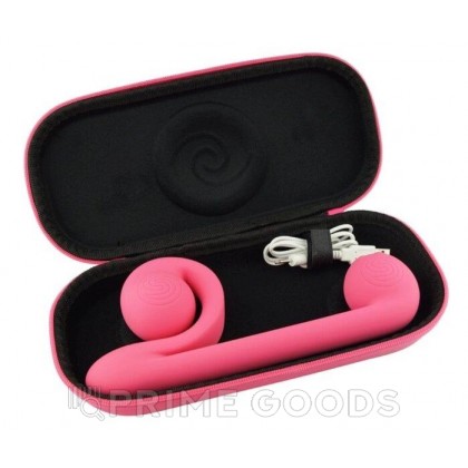 Вибромассажер для двойной стимуляции Snail Vibe розовый от sex shop primegoods фото 5
