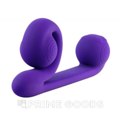 Вибромассажер для двойной стимуляции Snail Vibe фиолетовый от sex shop primegoods