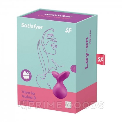 Стимулятор клитора Satisfyer Viva la Vulva 3 фиолетовый от sex shop primegoods фото 2