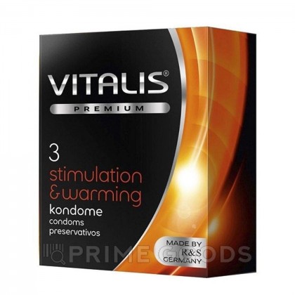 Презервативы Vitalis Premium Stimulation с согревающим эффектом, 3 шт. от sex shop primegoods