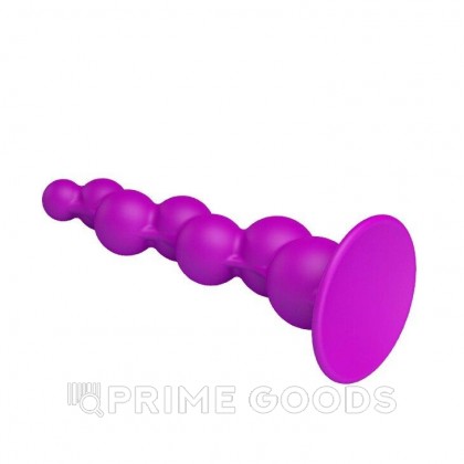 Анальная пробка на присоске с шариками от sex shop primegoods фото 4