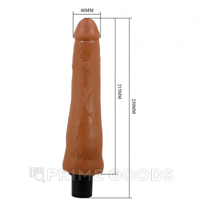 Реалистичный вибратор Alfredo Sliding skin, 25*4 см от sex shop primegoods фото 5