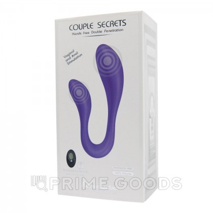 Двойной вибратор с пультом ДУ Couple Secrets II фиолетовый от Adrien Lastic от sex shop primegoods фото 4
