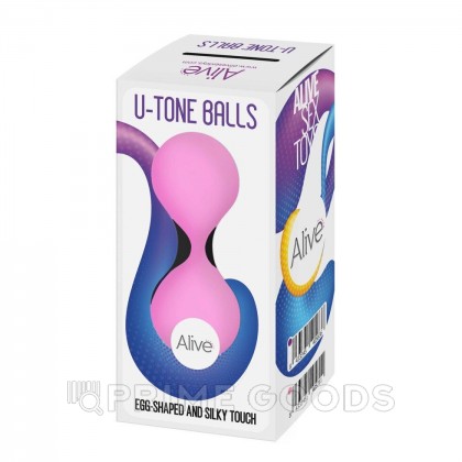 Вагинальные шарики U-Tone от Alive розовые от sex shop primegoods фото 3