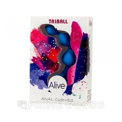 Анальная цепочка Triball синяя от Alive от sex shop primegoods фото 2