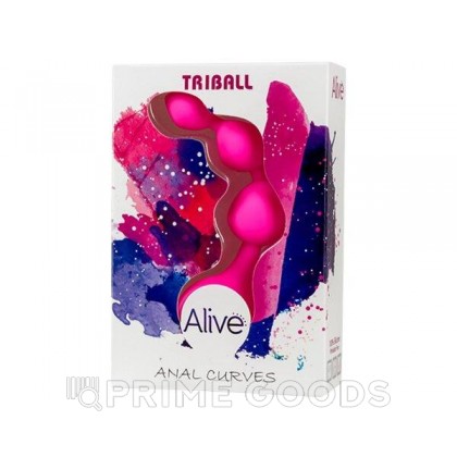 Анальная цепочка Triball розовая от Alive от sex shop primegoods фото 2