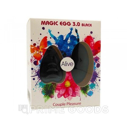 Виброяйцо Alive Magic Egg с пультом ДУ, черный  от sex shop primegoods фото 6