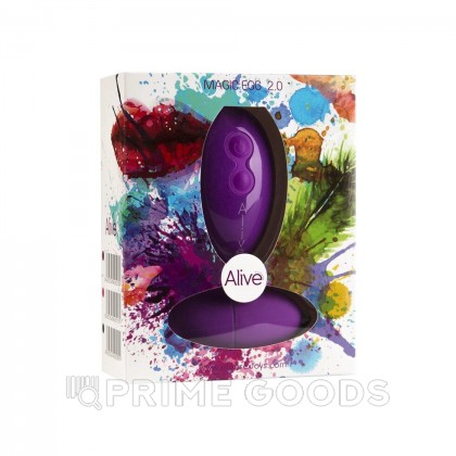Виброяйцо Magic Egg фиолетовый с пультом ДУ от Alive от sex shop primegoods фото 3