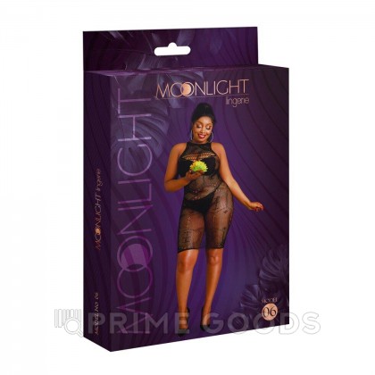 Сексуальное платье-сетка от Moonlight модель № 06 черное (plus size) от sex shop primegoods фото 2