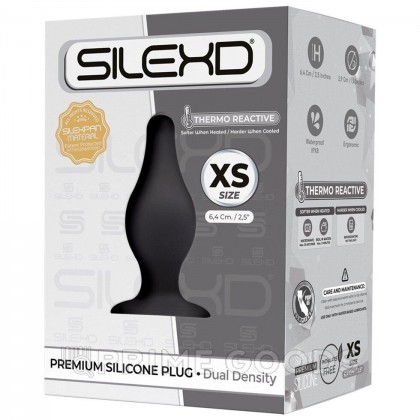 Анальный плаг черный MODEL 2 от SILEXD (XS: 6,4*2,5 см.) от sex shop primegoods фото 5