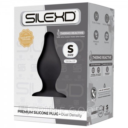 Анальный плаг черный  MODEL 2 от SILEXD (S: 7,2*3 см.) от sex shop primegoods фото 3