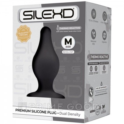 Анальный плаг черный  MODEL 2 от SILEXD (M: 9,3*3,5 см.) от sex shop primegoods фото 2