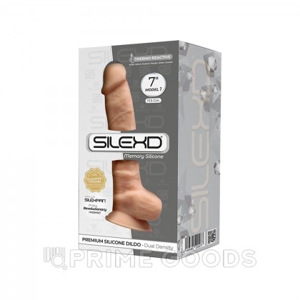 Фаллоимитатор SilexD Model 1 (17,6×3,5 см) с двойной плотностью светло-бежевый от sex shop primegoods фото 2