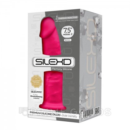 Фаллоимитатор с двойной плотностью Model 2 от SILEXD розовый (19,2*4,7 см.) от sex shop primegoods фото 6