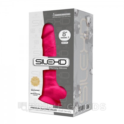 Фаллоимитатор с двойной плотностью Model 1 от SILEXD ярко-розовый (20,5*4,5 см.) от sex shop primegoods фото 7