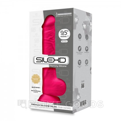 Фаллоимитатор с двойной плотностью Model 1 от SILEXD ярко-розовый (24*4,5 см.) от sex shop primegoods фото 8