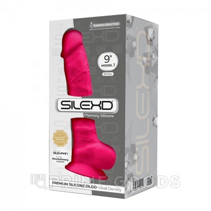 Фаллоимитатор с двойной плотностью SILEXD Model 1, ярко-розовый 23х4,7 см от sex shop primegoods фото 6