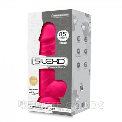 Фаллоимитатор с двойной плотностью Model 1 от SILEXD ярко-розовый (21,5*5,1 см.) от sex shop primegoods фото 6