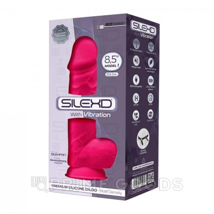 Реалистичный вибратор с двойной плотностью Model 1 от SILEXD ярко-розовый (21.5*5,1 см.) от sex shop primegoods фото 9
