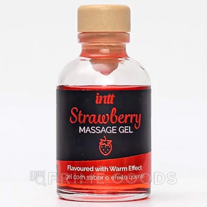 Гель съедобный для интимного массажа Intt Strawberry Massage Gel 30 мл, клубника от sex shop primegoods фото 5