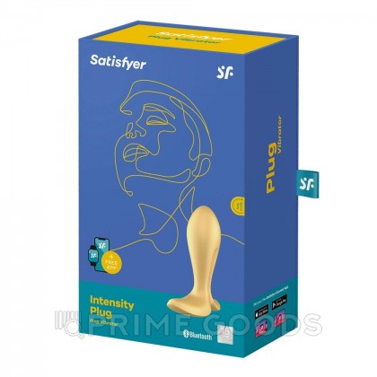 Анальный виброплаг Satisfyer Intensity Plug желтый (Connect App) от sex shop primegoods фото 13