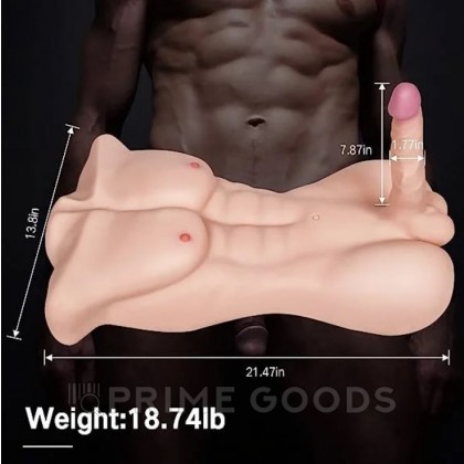 Спортивное мужское тело с фаллоимитатором (8,5 кг.) от sex shop primegoods фото 6