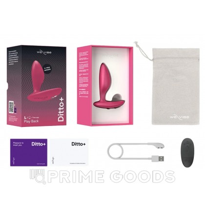 Анальная пробка для ношения We-Vibe Ditto+ Cosmic Pink от sex shop primegoods фото 9