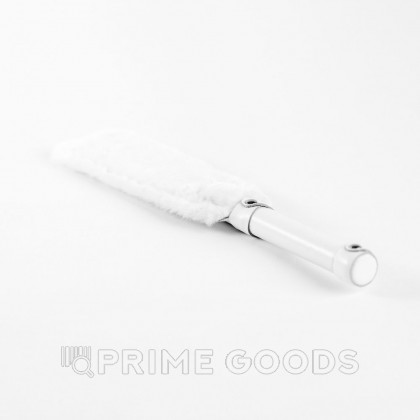 Шлепалка из натуральной кожи BDSM Арсенал, белая от sex shop primegoods