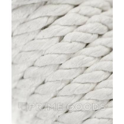 Хлопковая веревка для шибари, на катушке, белая, 10 м от sex shop primegoods фото 4