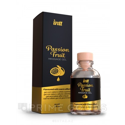 Intt Passion Fruit Massage Gel - Съедобный гель для интимного массажа, 30 мл (маракуйя) от sex shop primegoods фото 2