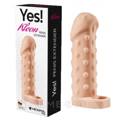 Увеличивающая насадка KLEON с кольцом, 15 см от sex shop primegoods