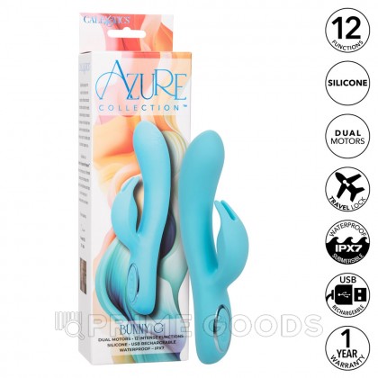 Кролик-вибратор Calexotics Bunny G голубой от sex shop primegoods фото 7