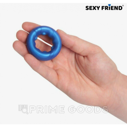 Эрекционное кольцо Love play от Sexy friend (28 мм.) синее от sex shop primegoods фото 2