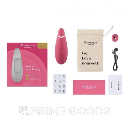 Бесконтактный клиторальный стимулятор Womanizer Premium 2 розовый от sex shop primegoods фото 8